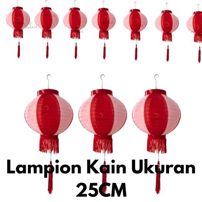 Lampion merah putih Isi 2 HUT RI 17agustus lampion merah lampion kain lampion kertas