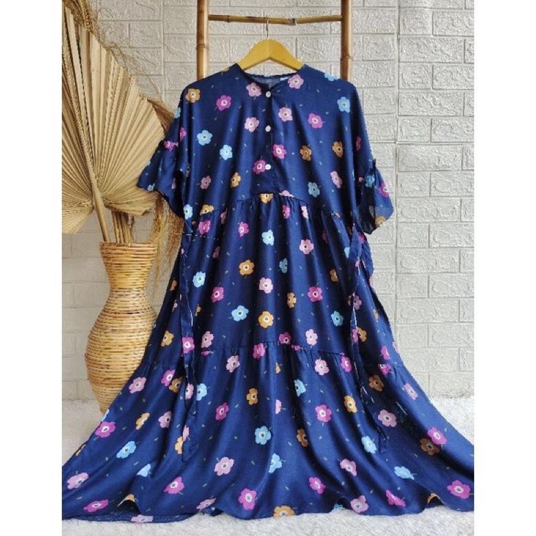 Daster Rayon Busui Ld 130 Daster Big Size Jodha Motif Promo Buka