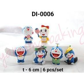 DI-0006 Topper Figurine hiasan kue karakter doraemon doremi lolipop