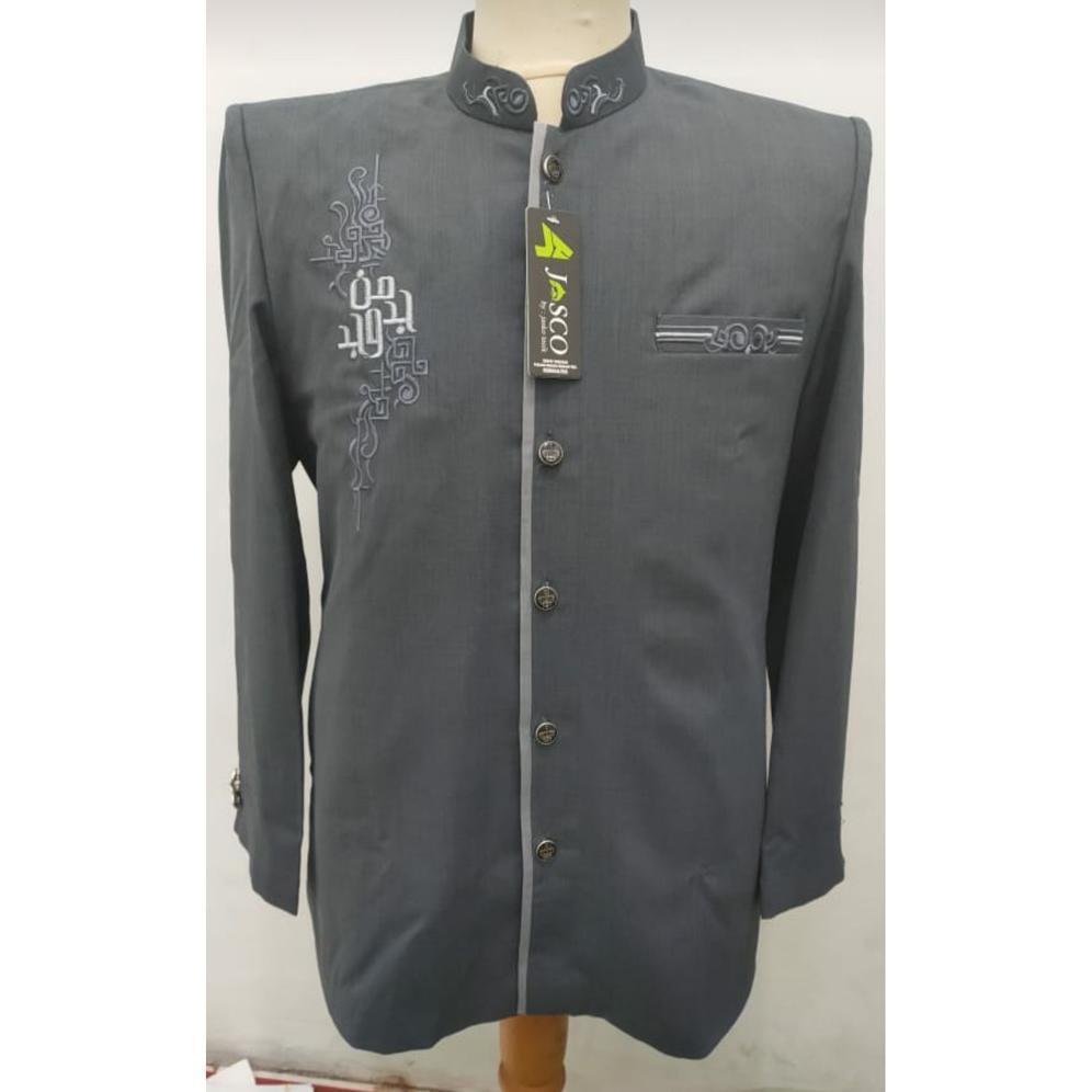 KAVELLEWORKS BESKAP JAS KOKO MOTIF MANJADA WAJADA PRIA MUSLIM PREMIUM MODERN BORDIR LENGAN PANJANG S