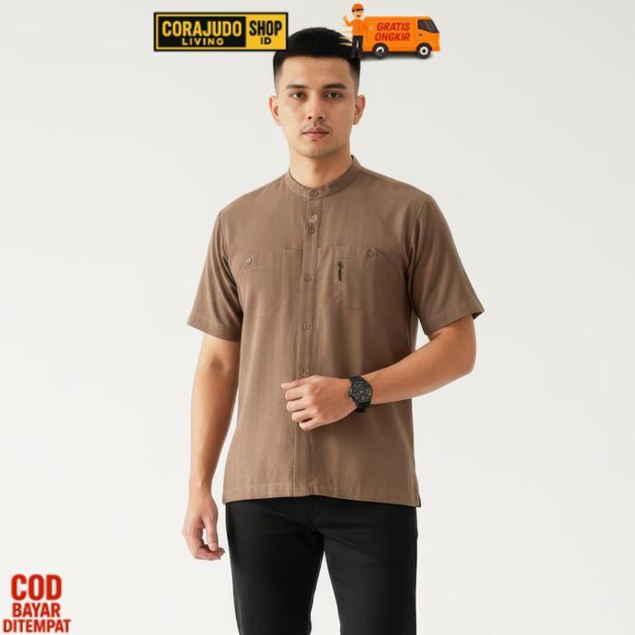 Sale Rabbani - Kemeja Koko Lengan Pendek Kemko Ajhar Pdk Exclusive