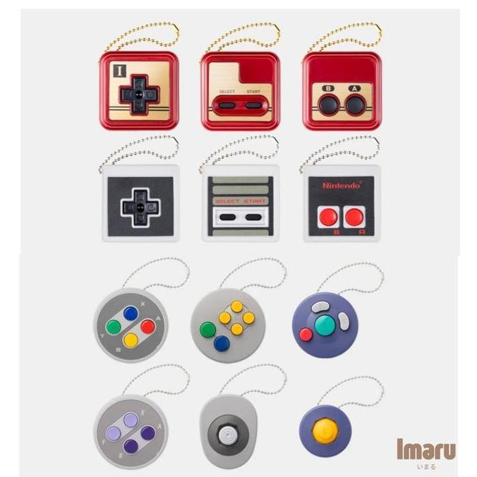 Nintendo Gacha Controller Button Collection Keychain Toy