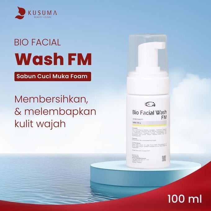 TERLARIS - Kusuma Beauty - Bio Facial Wash FM 100ml - Sabun Cuci Muka Foam Lembut pembersih  wajah