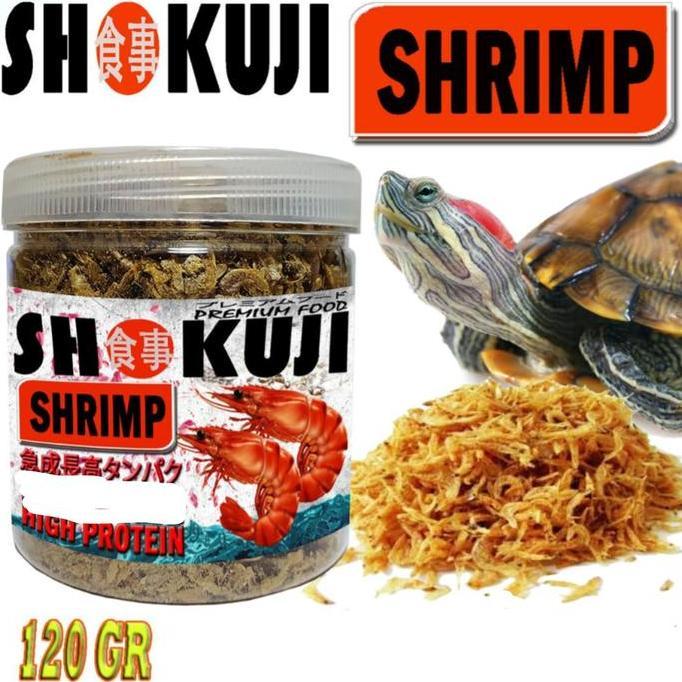 Sakana- 120Gr Shokuji Shrimp Udang Kering Pakan Reptile Kura Air Brazil Ikan Keong Kelomang Turtle F