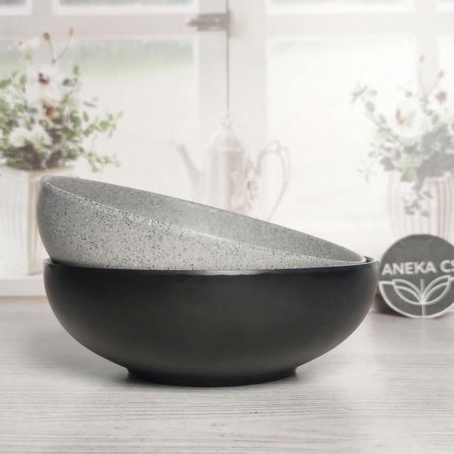 Stone Mangkok Ceper 7 Inch Mangkok Bakso Golden Dragon W7107A