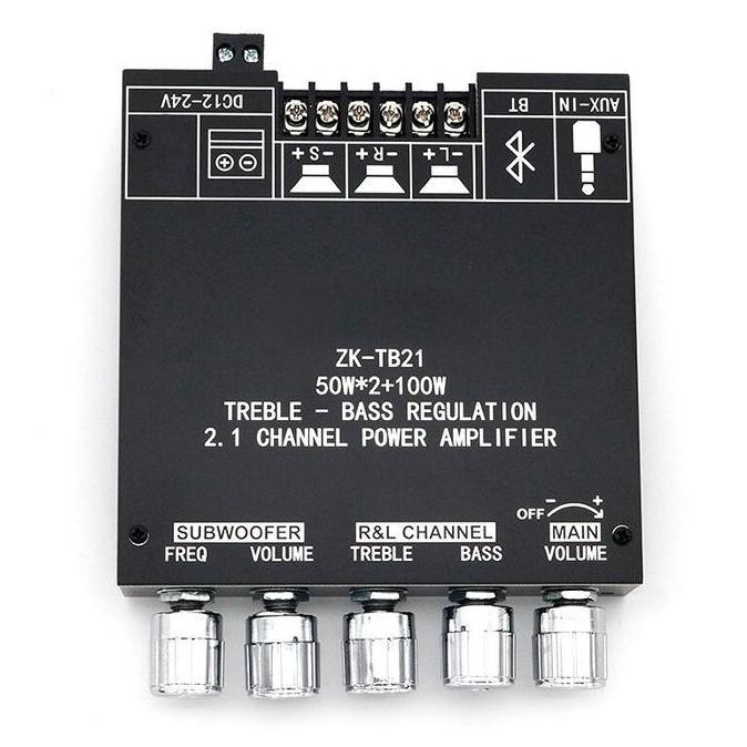 OPSEROS ZK-TB21 TPA3116D2 Bluetooth 5.0 Penguat Subwoofer Papan 50WX2 + 100W 2.1 Channel Power Audio