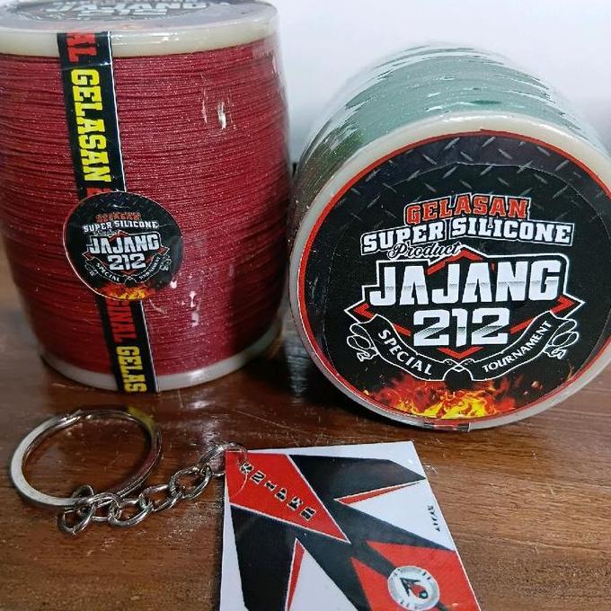 Gelasan senar layangan super silicon original premium KAPAK 212 by jajang +bonus gantungan kunci (1p