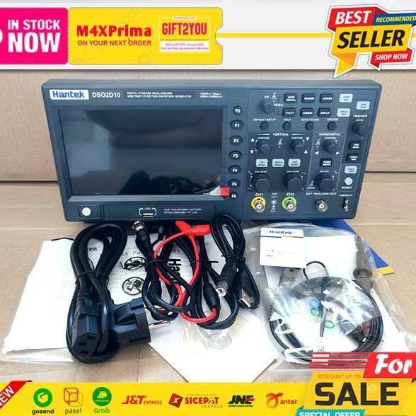 HANTEK DSO2D10 DIGITAL OSCILLOSCOPE OSILOSKOP HANTEK DSO-2D1 ORIGINAL ORIGINAL DAN TERPERCAYA