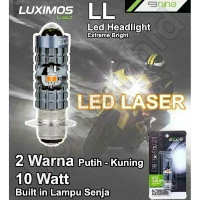 PROMO TERBARU LAMPU LED ECO9 UTAMA MOTOR H6 LASER PNP ECO9 BEBEK MATIC PNP MODE SENJA H6 UNIVERSAL