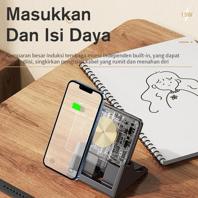 KIVEE 15W Wireless Qi Fast Charger Stand Dock For iphone Samsung