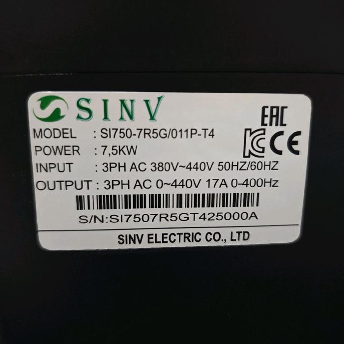 Inverter 7,5KW 10HP 380V 3Phase Inverter Motor 7,5 KW 10 HP 3 Phase 380V Invt VFD Dinamo Inverter 7.