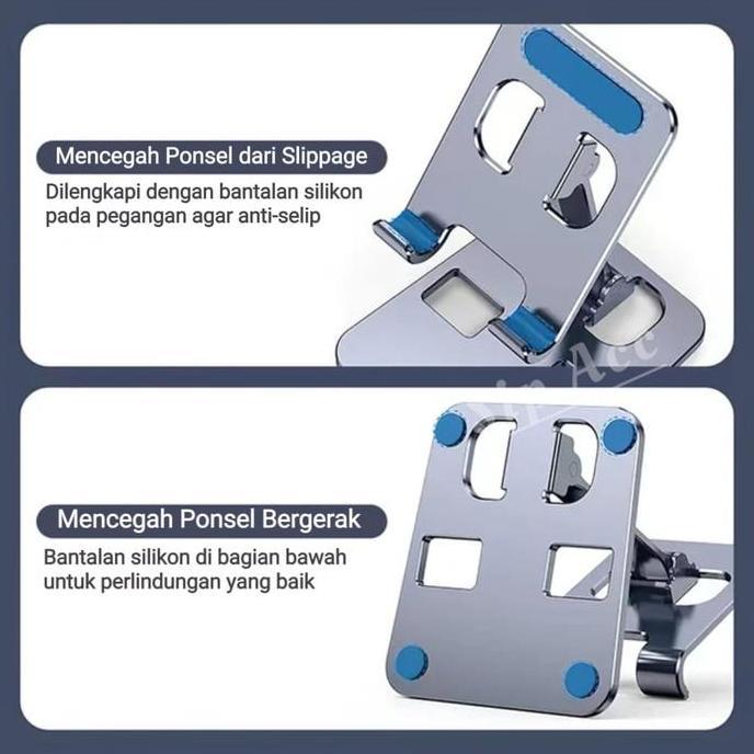 Phone Holder Meja | Holder Tablet | Bahan Alumunium Dudukan  HP Stand