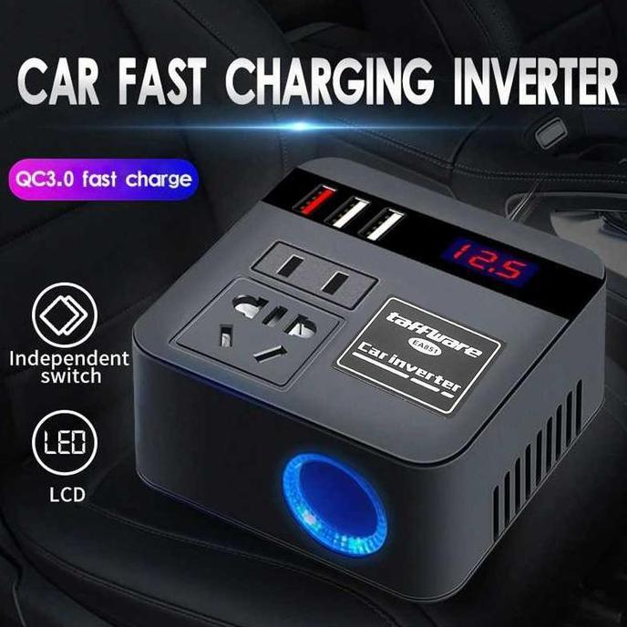 Taffware Car Power Konverter Fast Charging Inverter 100W