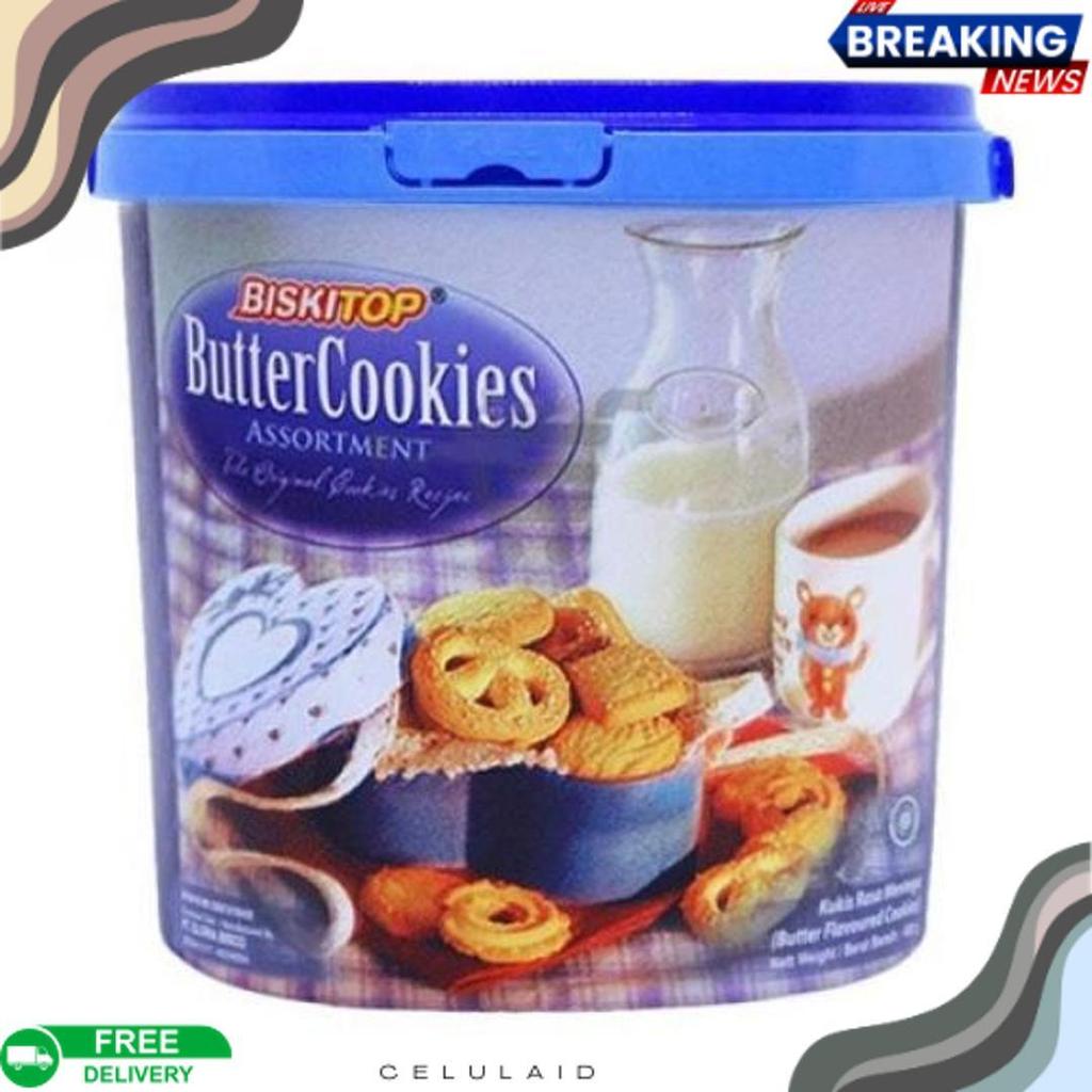 Special Price Tbmo Biskitop Butter Cookies Handle 370Gr Biskuit Lebaran