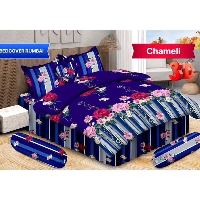 Bonita - Bedcover Rumbai Ukuran King 180X200 Bed Cover Set Bonita Rumbay Premium