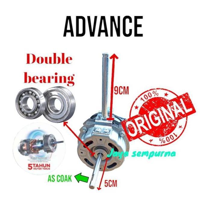 Dinamo Kipas Angin Double Bearing Advance Tds 18 Inch