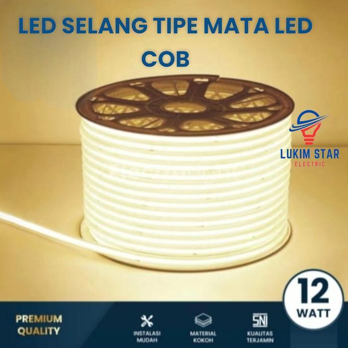 LAMPU LED STRIP SELANG MATA LED COB 100M / LAMPU LED SELANG MATA LED COB 1ROLL 100M METER
