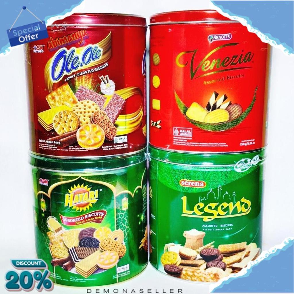 Terlaris Biskuit Kemasan Kaleng Murah Kue Lebaran Aneka Rasa