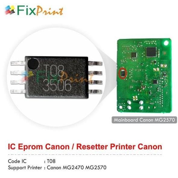 Terlaris Ic Eprom Eeprom Canon Mg2570 Resetter Reset Mainboard Printer Mg2570S
