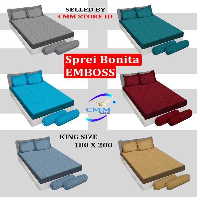 Sprei Bonita 180X200 Sprei 160X200 Bonita Motif Embos Original Premium