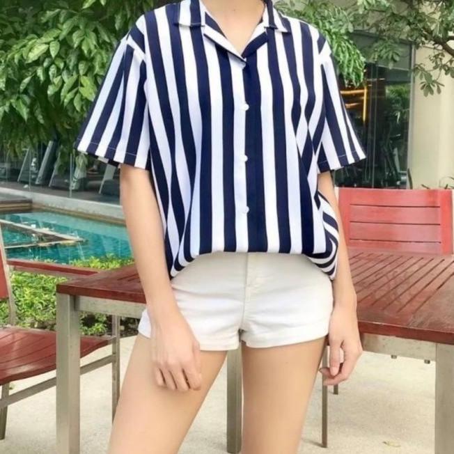 Atasan Casual Wanita Atasan Casual Wanita Outfit Kemeja Cewek Jumbo Kekinian