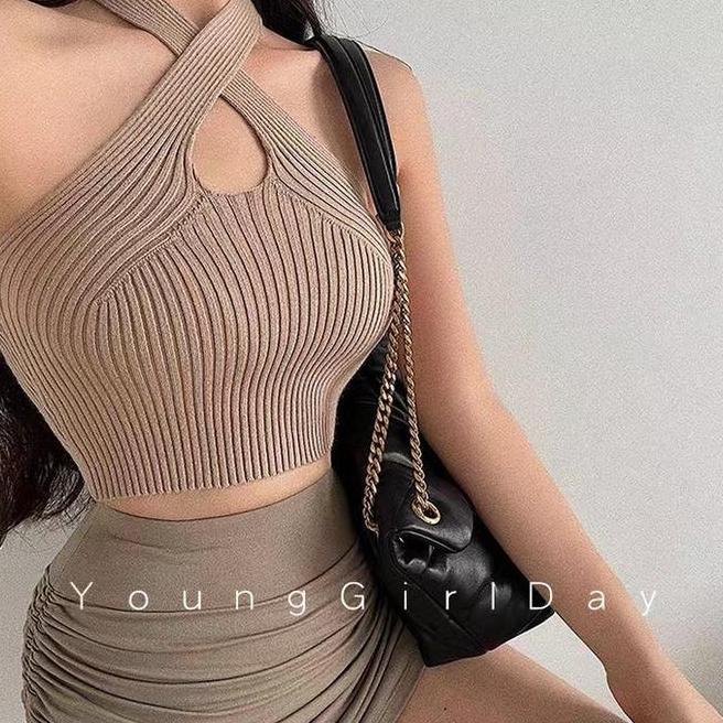 Halter Neck Knit Halter Neck Knit Tank Top 3765 Tanktop Rajut