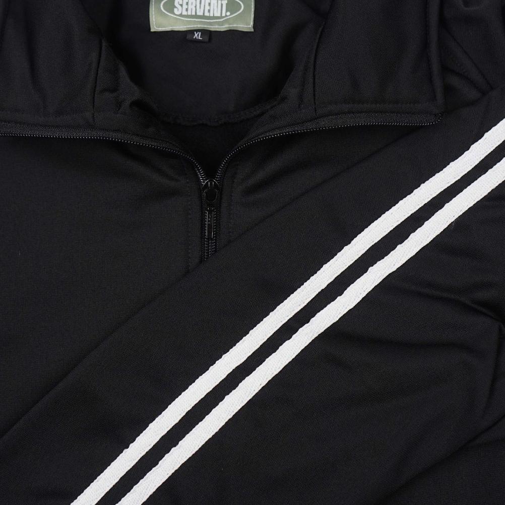 TERLARIS SERVENT - JUMBO Jacket Tracktop Pria | Sport Jacket Running Hitam