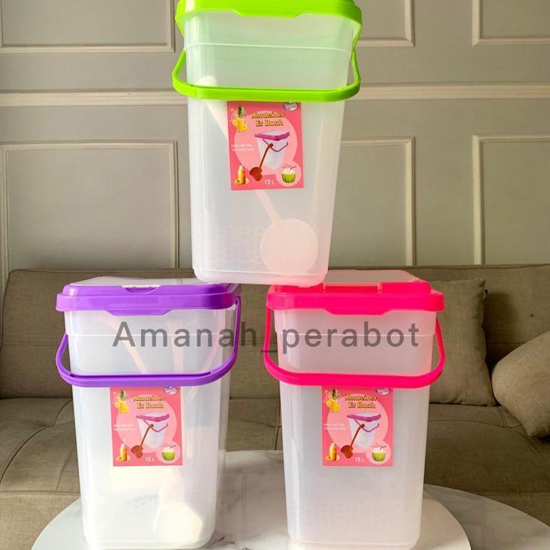 Kountainer Es Toples Esbuah 25Liter LOvenia Toples Es + Gayung Lovenia