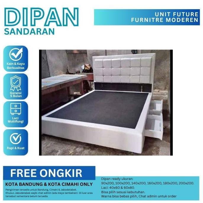 Terlaris Divan Risbang Dodoue Dipan Tempat Tidur Minimalis Laci 90 120 160 180 Kayu Bed Kasur