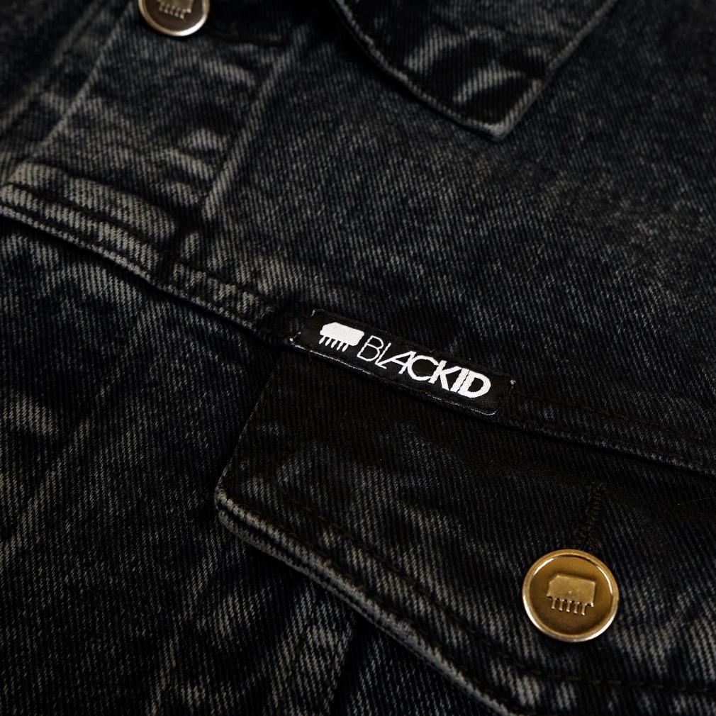 Original Black Id - Special Edition Jaket Denim Pria Lengan Panjang Black Wash | Jkt Dnm Culture