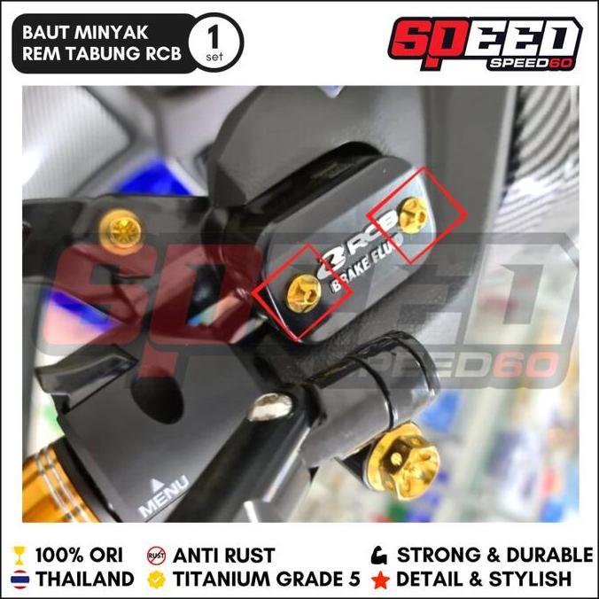 Titanium Probolt Baut Titanium Probolt Baut Minyak Master Rem Rcb Grade