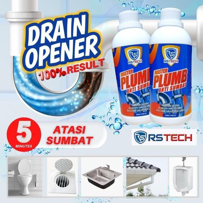 Drain Opener Cairan Anti Sumbat Saluran WC Wastafel Penghancur Kotoran