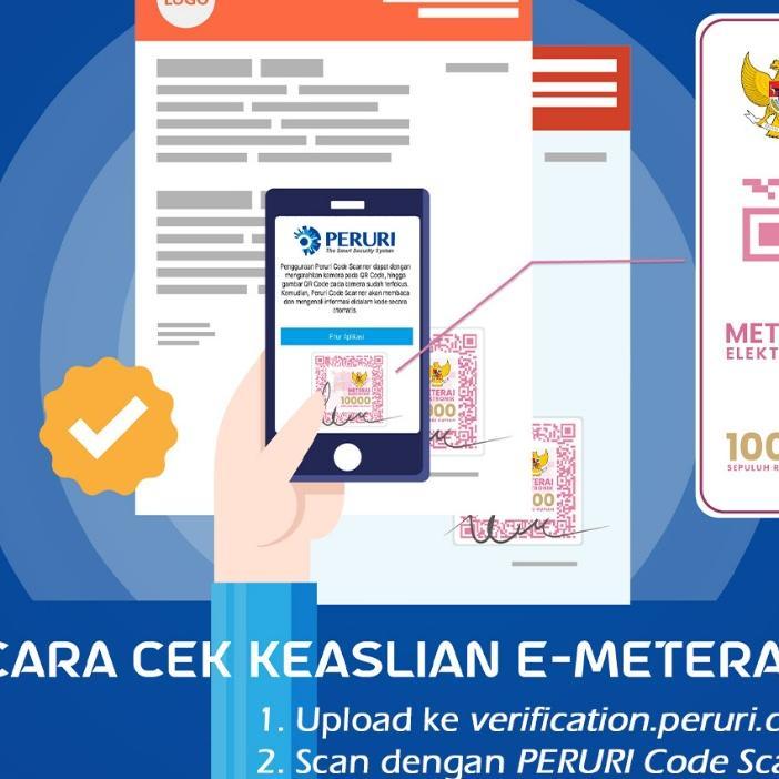 E-Meterai / Meterai Elektronik Resmi Peruri & Ttd (Emeterai Digital 10000)