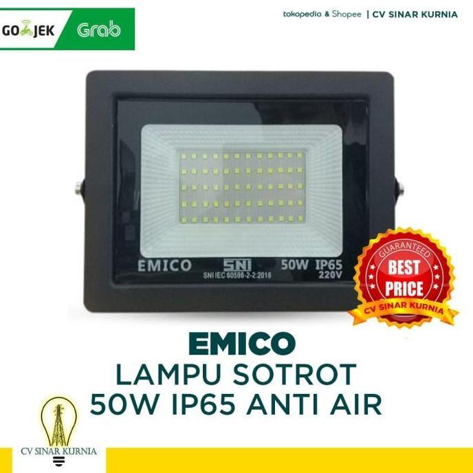 Lampu Sorot Emico/Lampu LED 50 Watt IP65 ANTI AIR EMICO/Putih