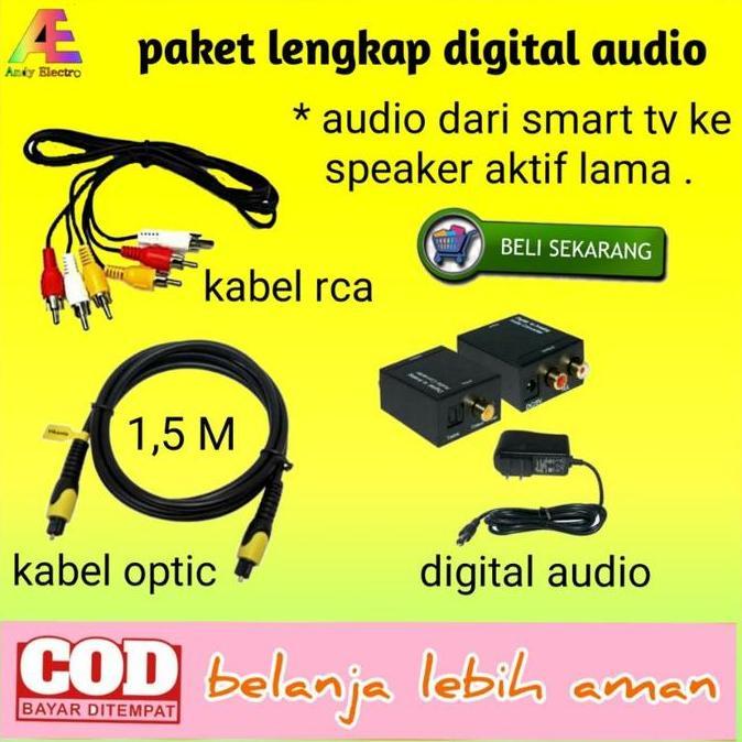 converter audio digital /alat untuk menghubungkan audio dari smart tv