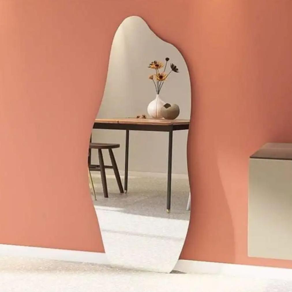 Kaca Cermin Full body Rias Fashion Lampu Dekorasi Ruang Tamu Kamar Mandi Salon Barbershop Touchscree