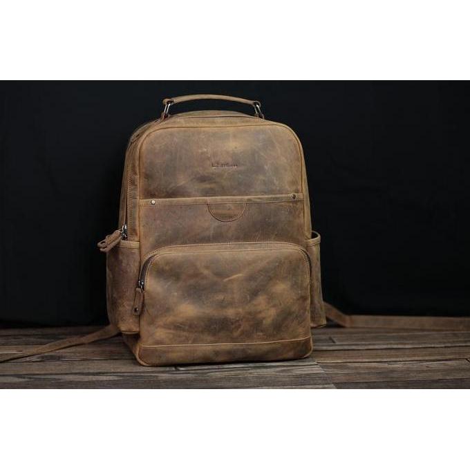 Ransel Kulit asli / Ransel laptop Kulit (Mustang) by d'russa