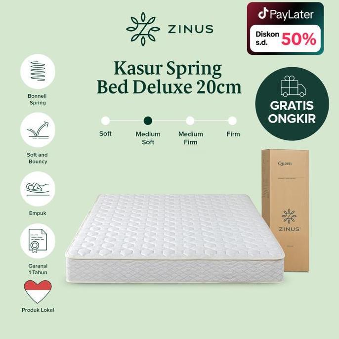 Kasur in a box Spring Bed Zinus Tebal 20cm Furniture