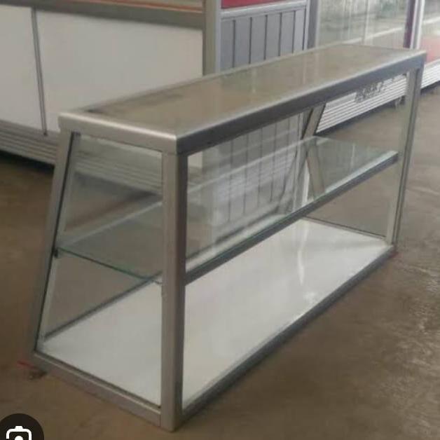etalase makanan alumunium, etalase masakan alumunium 80 cm , etalase kue alumunium, etalase depot da