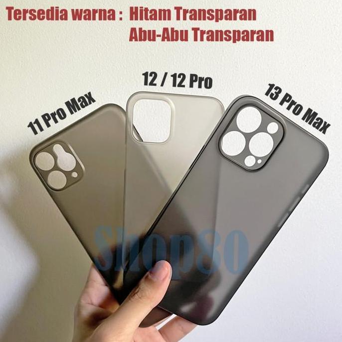 Case Super Slim iPhone XS XR Max 11 12 Mini Pro Doff Casing Transparan