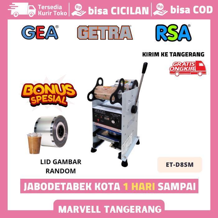 CUP SEALER GETRA ET D8SM DIGITAL COUNTER MESIN PRESS GELAS PLASTIK