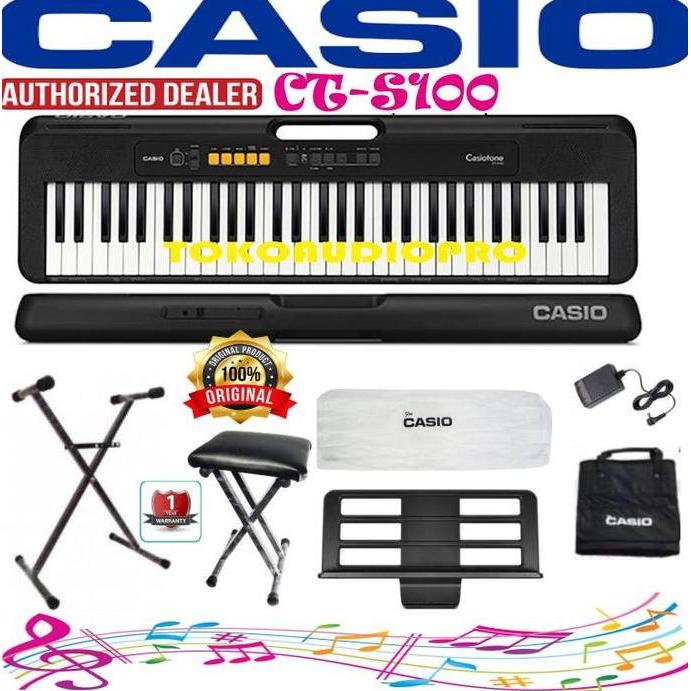 TERBARU CASIO CTS100 CT-S100 CTS 100 PAKET KEYBOARD