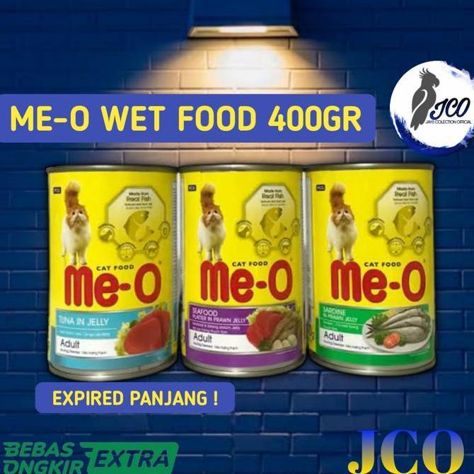 meo kaleng 400gr makanan kucing basah me-o kaleng meo wet food
