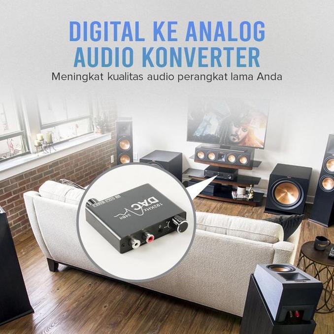 Digital Audio Converter DAC Optical Coaxial to Analog RCA konverter audio digital DAC