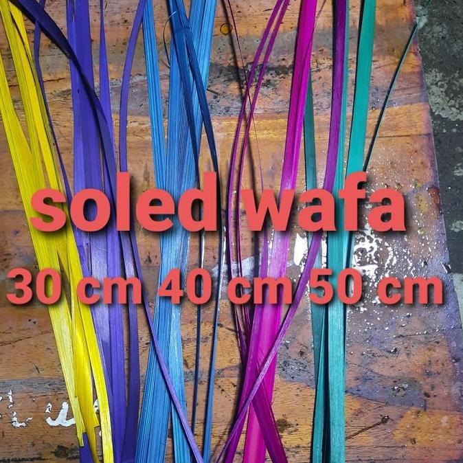 IRATAN BAMBU ANYAMAN AYARAN WARNA CAPING PRAKARYA 30cm 40cm 50cm