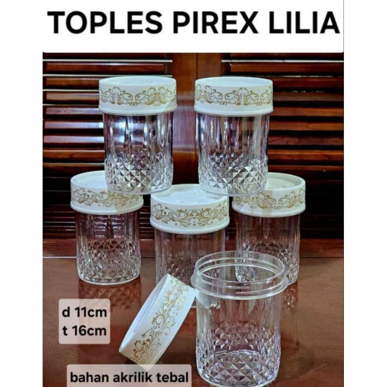 SAFITRISUPPLY TOPLES LEBARAN PIREX LILIA 1200 ML SET 6 SALE