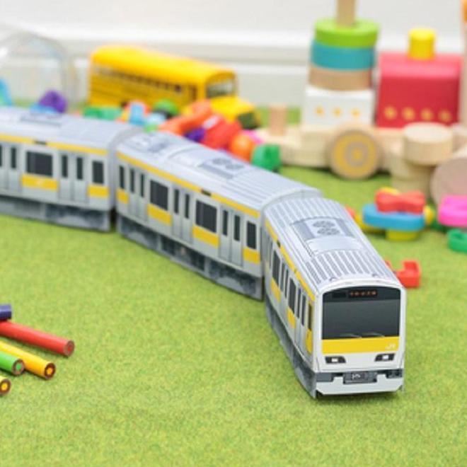 DIY Papercraft Pola Kereta Api Sobu Line (Kertas)
