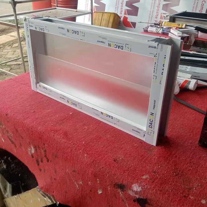 Boven Aluminium 30X60 Kaca Zzag 3 Inci Gratis Palet