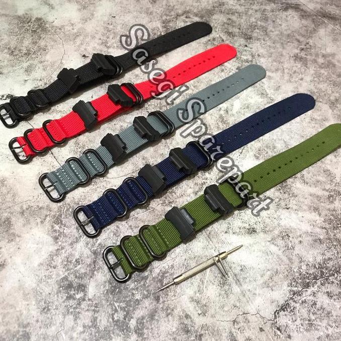 Strap Tali Kanvas Nato Canvas Casio G-Shock Adapter Konektor Gshock