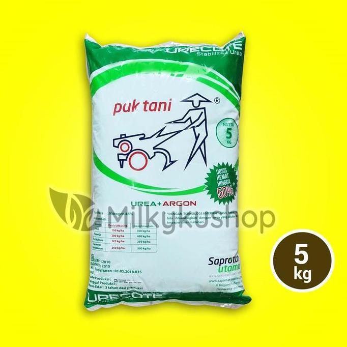 PUPUK PAK TANI URECOTE 5 KG KEMASAN PABRIK UREA ARGON